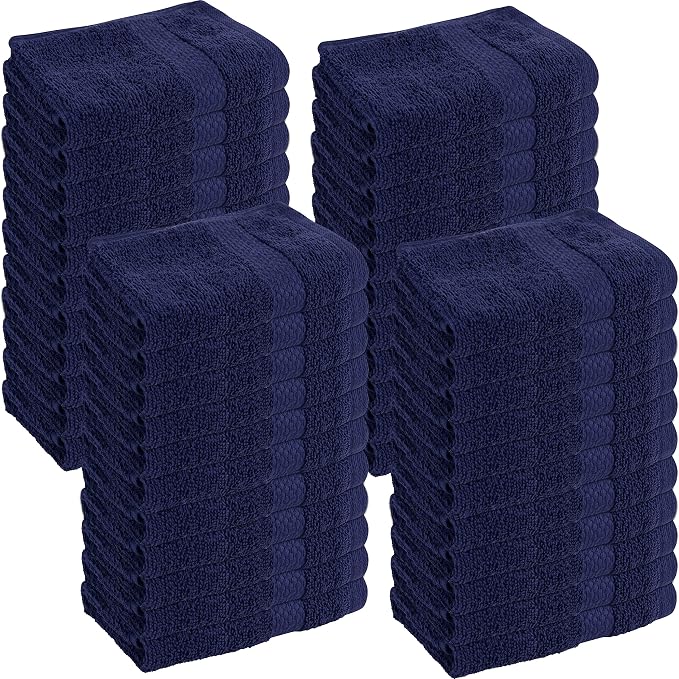 GREEN LIFESTYLE Bulk Washcloths 13x13 48 Pack by GreenLifeStyle