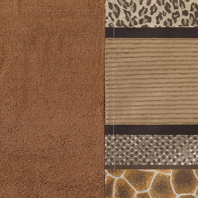 Zahari Home Safari Stripes Animal Bathroom Towel Set - Image 3